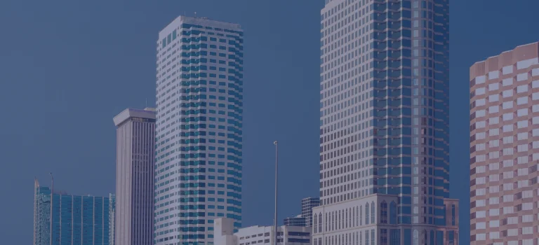 a group of tall buildings